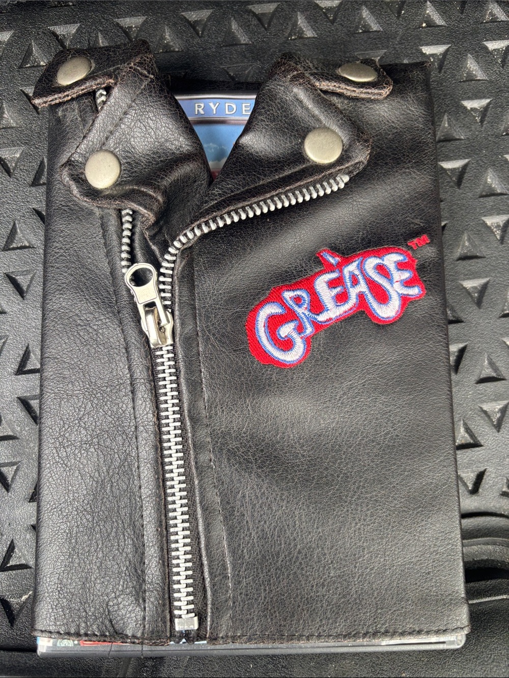 Black Leather Grease Logo Jacket Sleeve CD Case
